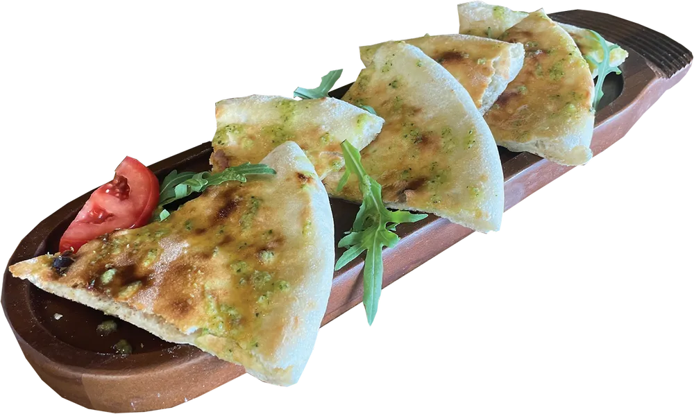 Bazsalikomos fokhagymás pizzakenyér