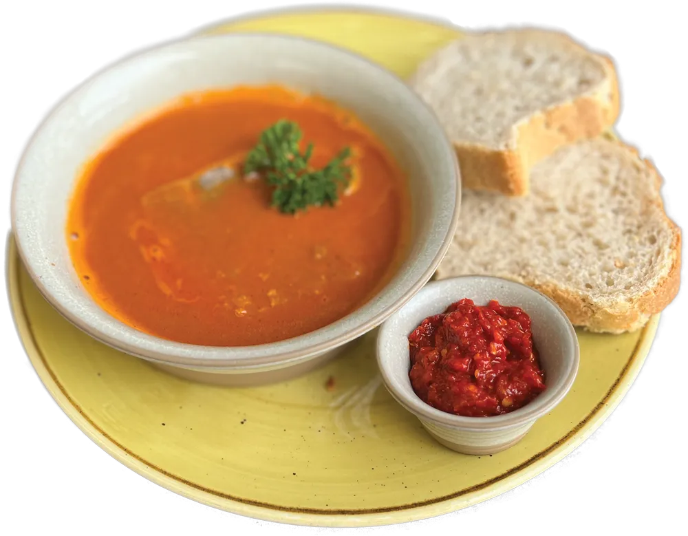 Halászlé szürkeharcsafilével